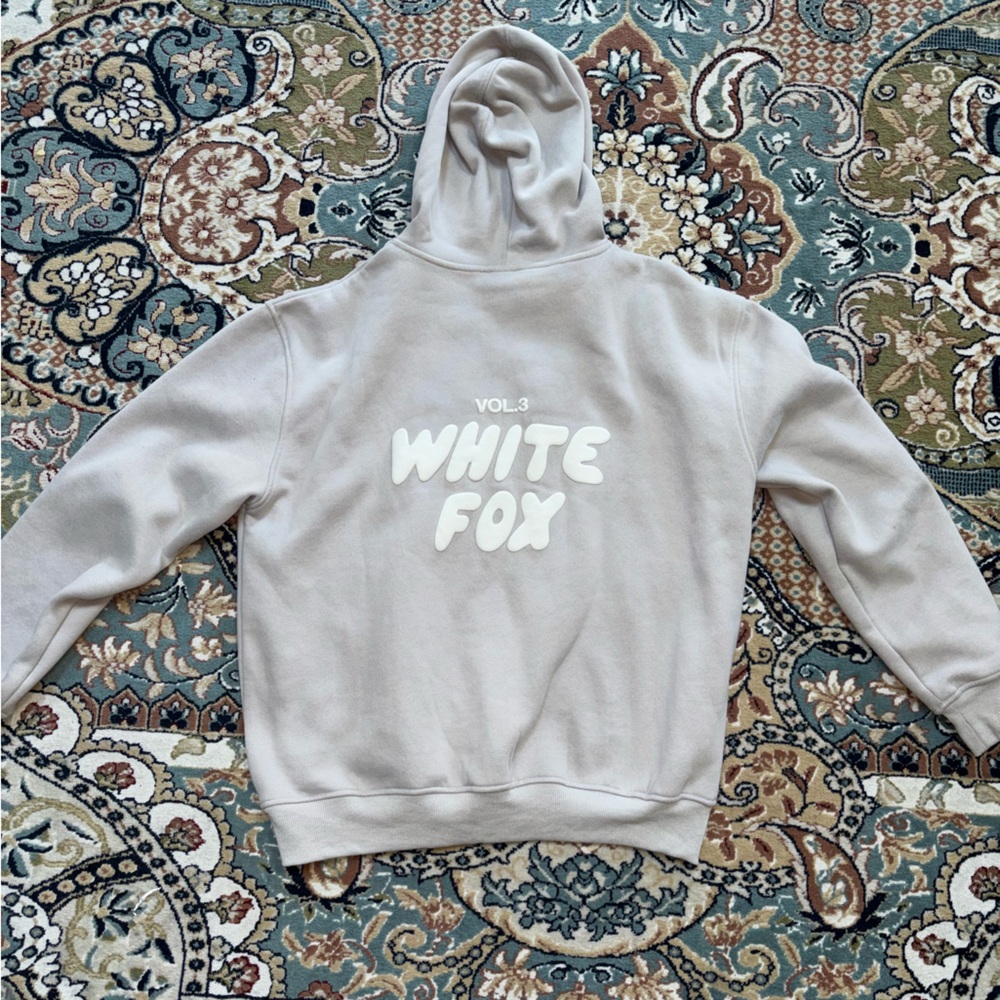 White fox vol. 3 grey hoodie